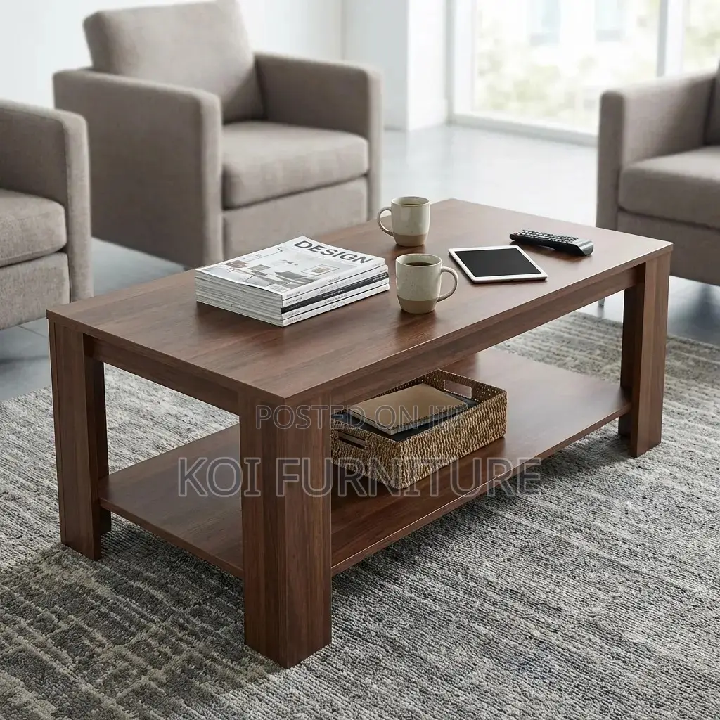 Coffee Table; Mahogany Multi Functional Receptioncoffee Table