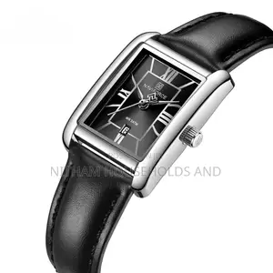 Naviforce Nf5074 Rectangular Leather Strap Watch for Women