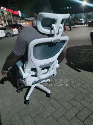 Heavy Office White Gray Office Chair