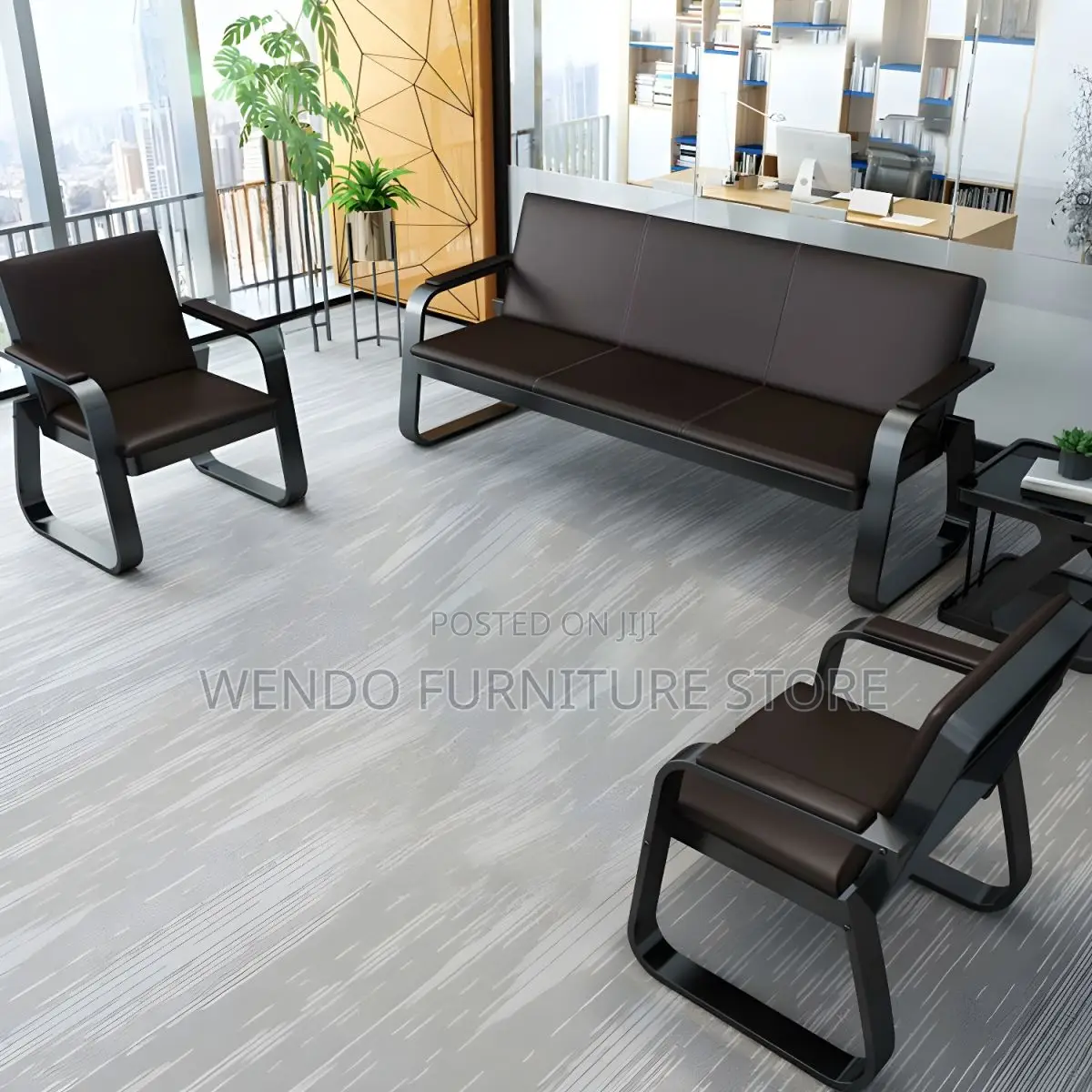 Office Sofa; Five Seaters Executive Reception Office Sofa Set