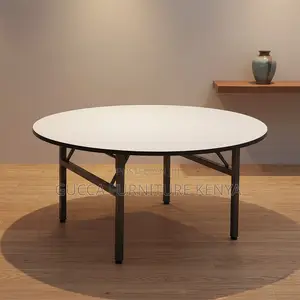 Round White Restaurant Table.