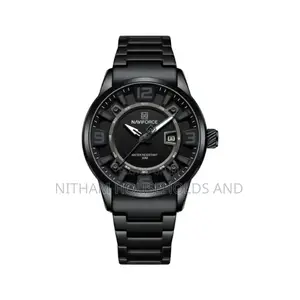 Naviforce Nf8044 Black Steel Watch for Men