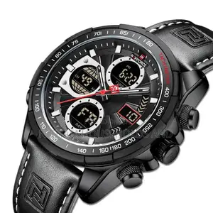 Naviforce Nf9197 Quartz Leather Business Watch for Men