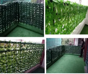 Artificial Dark Green and Light Green Privacy