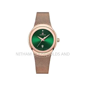 Naviforce Nf5004 Rose Gold Green Dial Watch for Men