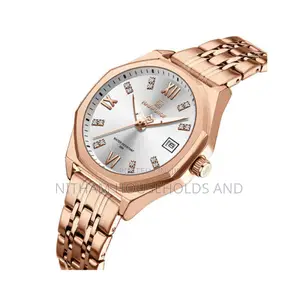 Naviforce Nf5052 Gold Quartz Watch for Women