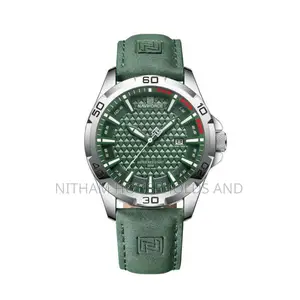 Naviforce Nf8023 Green Leather Watch for Men
