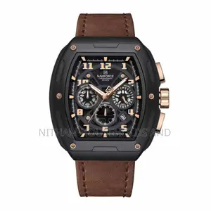 Naviforce Nf8053 Brown Chronograph Watch for Men