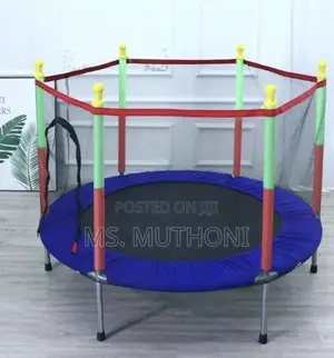 * 4ft Kids Trampoline With Safety Enclosure Net