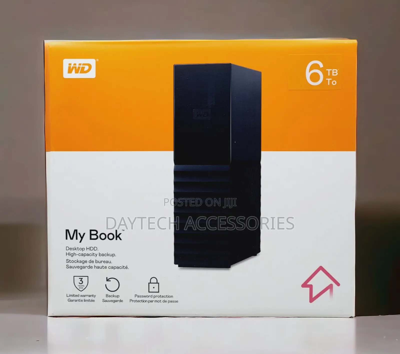 Wd My Book 6tb Desktop External Hard Drive - Black