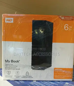 Wd My Book 6tb Desktop External Hard Drive - Black