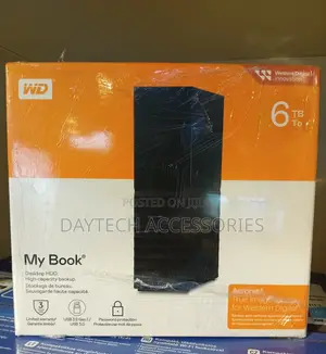 Western Digital 6tb My Book Desktop External Hard Drive.