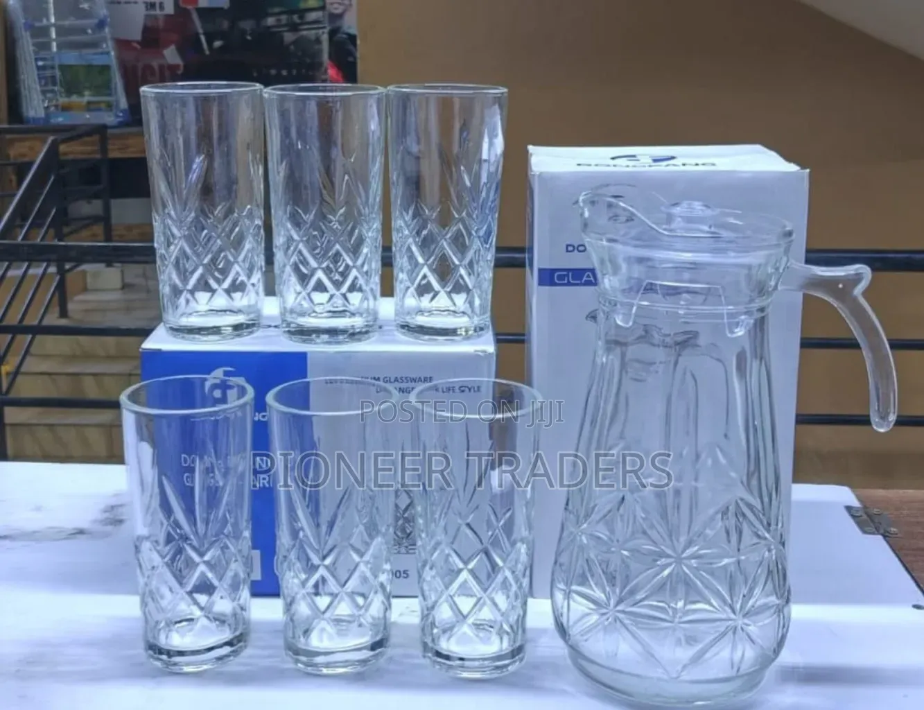 Water Set 
1.8 LTRS Jug
6 PCS