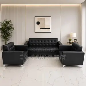 5-Seater Leather Sofa Set.