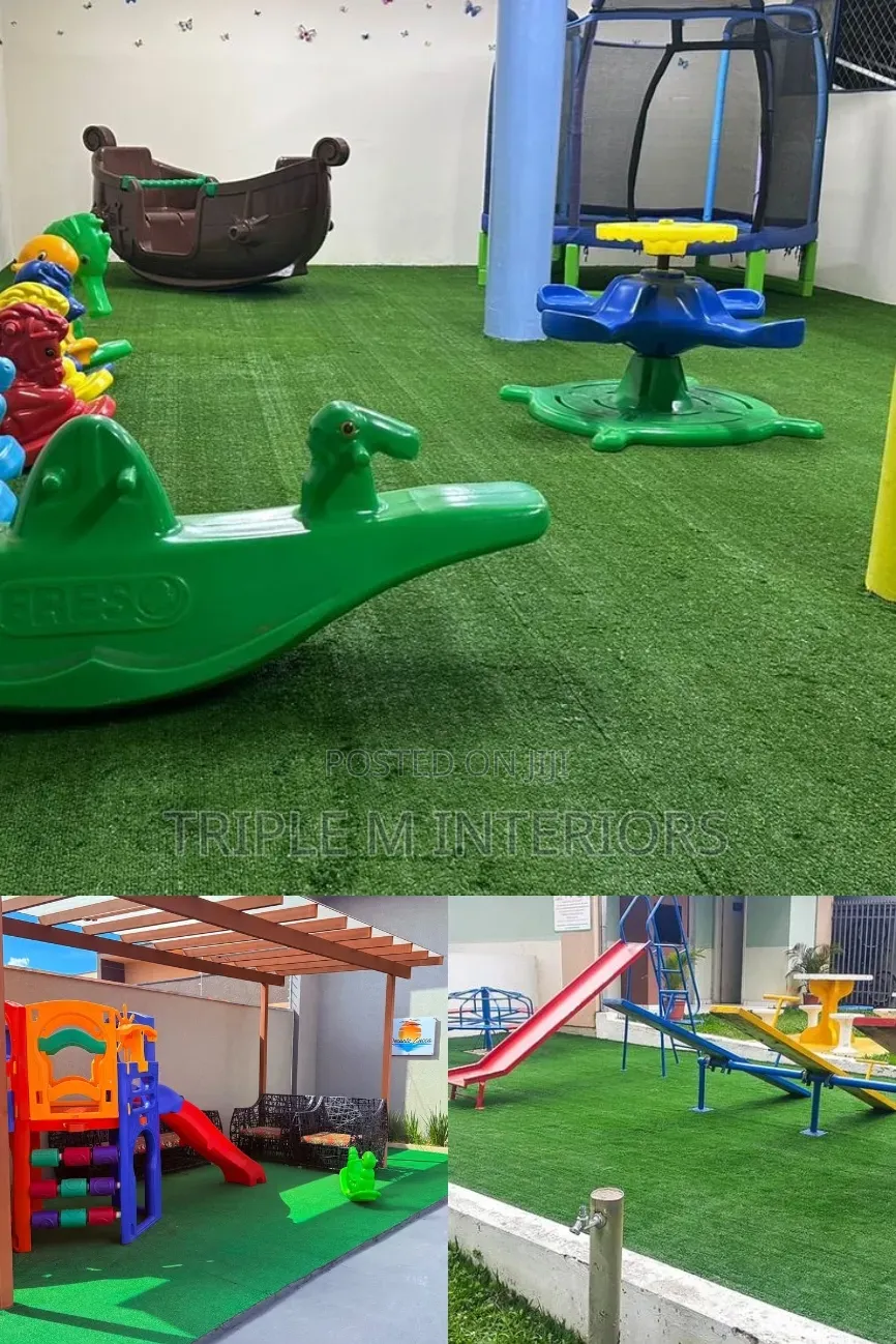 Playground Grass Installation