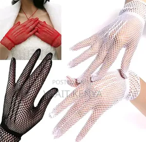 Fishnet Mesh Stretchy Gloves