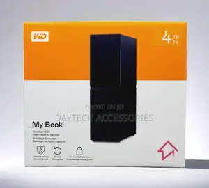 Western Digital (Wd) My Book Desktop Hard Drive With 4tb Storage.