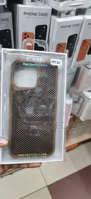 iPhone15 Pro Max Carbon Fiber Pattern Hybrid Case