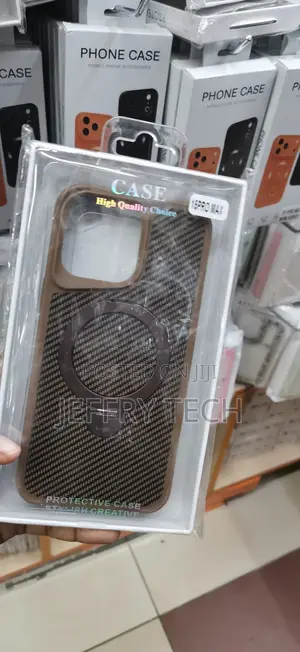 iPhone15 Pro Max Carbon Fiber Pattern Hybrid Case
