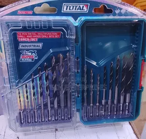 Total Metal, Multifunction Drill and Wood Drill Bits Set 16pcs