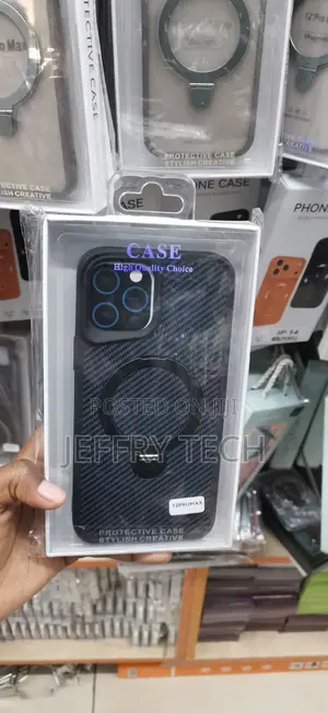 iPhone 12 Pro Max Stylish Case With a Sleek, Carbon Fiber Texture.