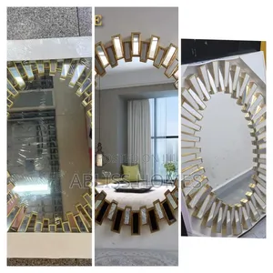 Sunburst Round Luxury Wall Decor Mirror