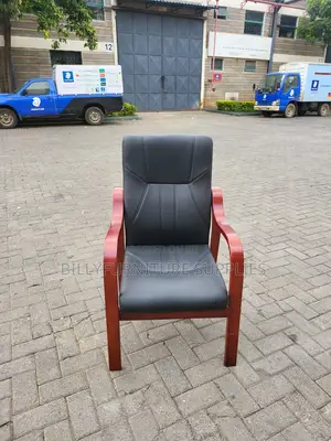 Executive Visitors Chair With Mahogany Arms Nairobi – Office Guest