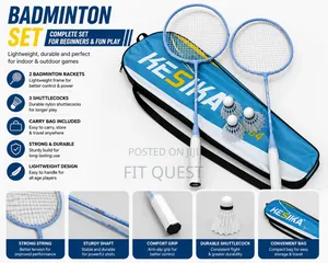 Badminton Racket Set With 3 Shuttlecocks,2 Rackets and a Carry Bag
