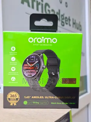 Oraimo Watch Nova 2r Lite 1.43" Amoled 30-Day Standby Smart Watch