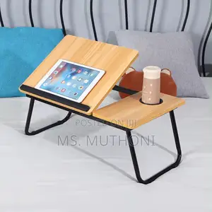 *Adjustable Desk Bed Table With Foldable Legs*