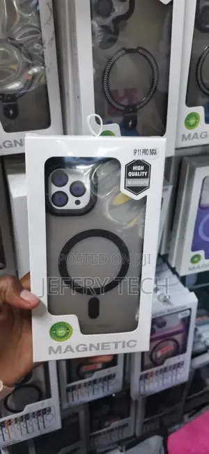 iPhone 11 Pro Max High-Quality Semi-Opaque Frosted Magnetic Case
