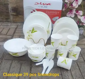 39pcs Snowdrops Dinner Set