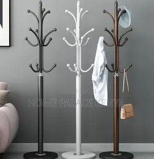 Coat Hanger: Marble Base Steel Hat Stand