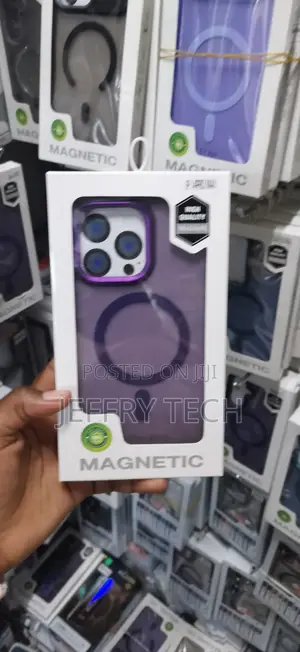 iPhone 14 Pro Max Translucent Matte Deep Purple Magsafe Phone Case