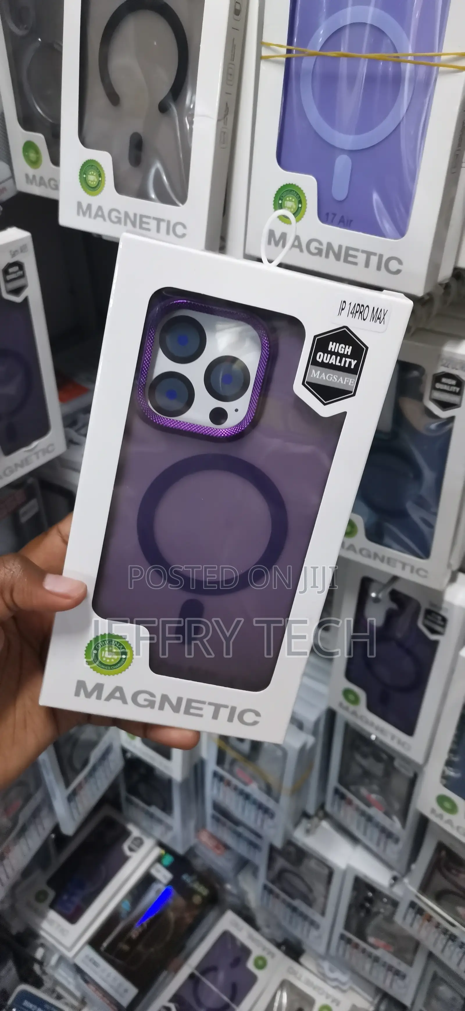iPhone 14 Pro Max Translucent Matte Deep Purple Magsafe Phone Case