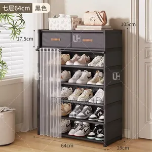 6 Layer Shoerack With Dust Cover