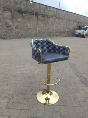 Gray Padded Bar Stools