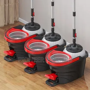 12l Bucket Foot Pedal Spin Mop