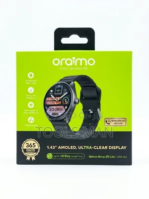 Oraimo Watch Nova 2r Lite Smartwatch - Amoled Display Hd Calling.