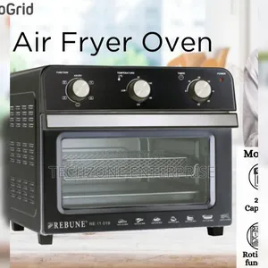 Rebune Re-11-019 Air Fryer Oven 22l - Black With Warranty 