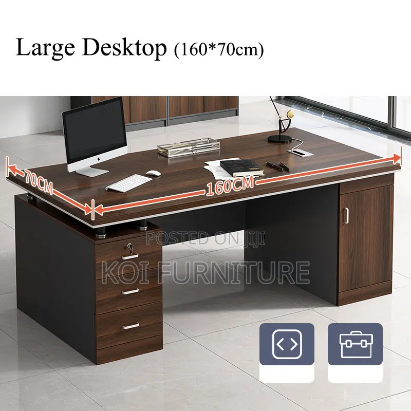 Office Desk; 1400mm Executive Home Office Computer Desk