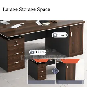 Office Desk; 1400mm Executive Home Office Computer Desk