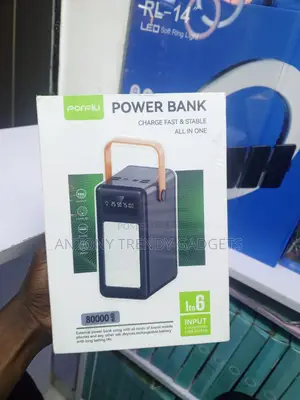 Porpiu 80000mah Fast Charging Power Bank With Led Torch