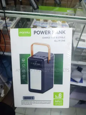Porpiu Portable 80000mah Power Bank Charge 6 Devices
