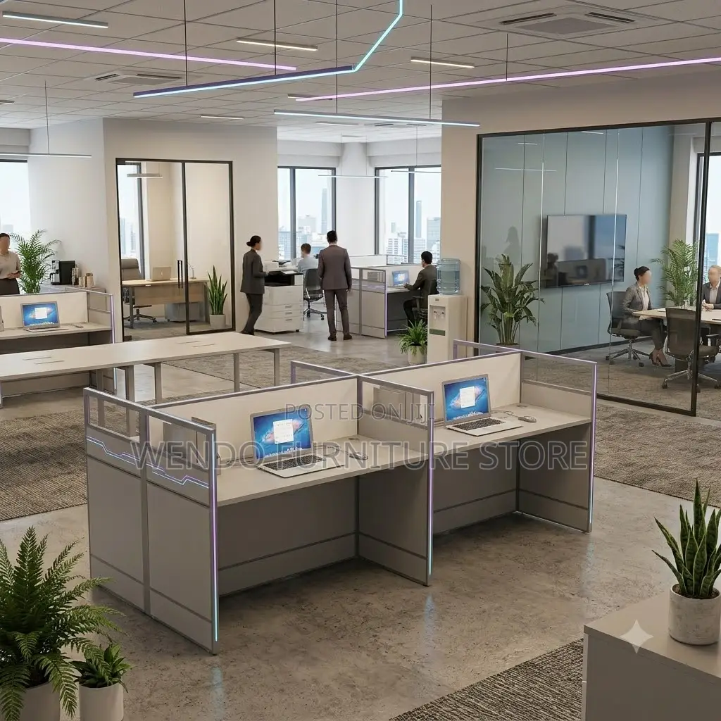 Office Workstation; 4-Users Office Workstation Table