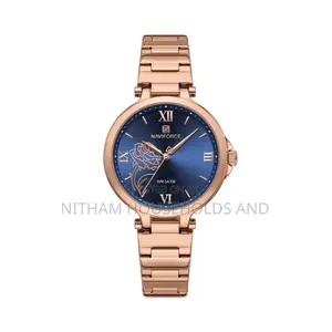 Naviforce Nf5060 Rose Gold Watch Women Blue