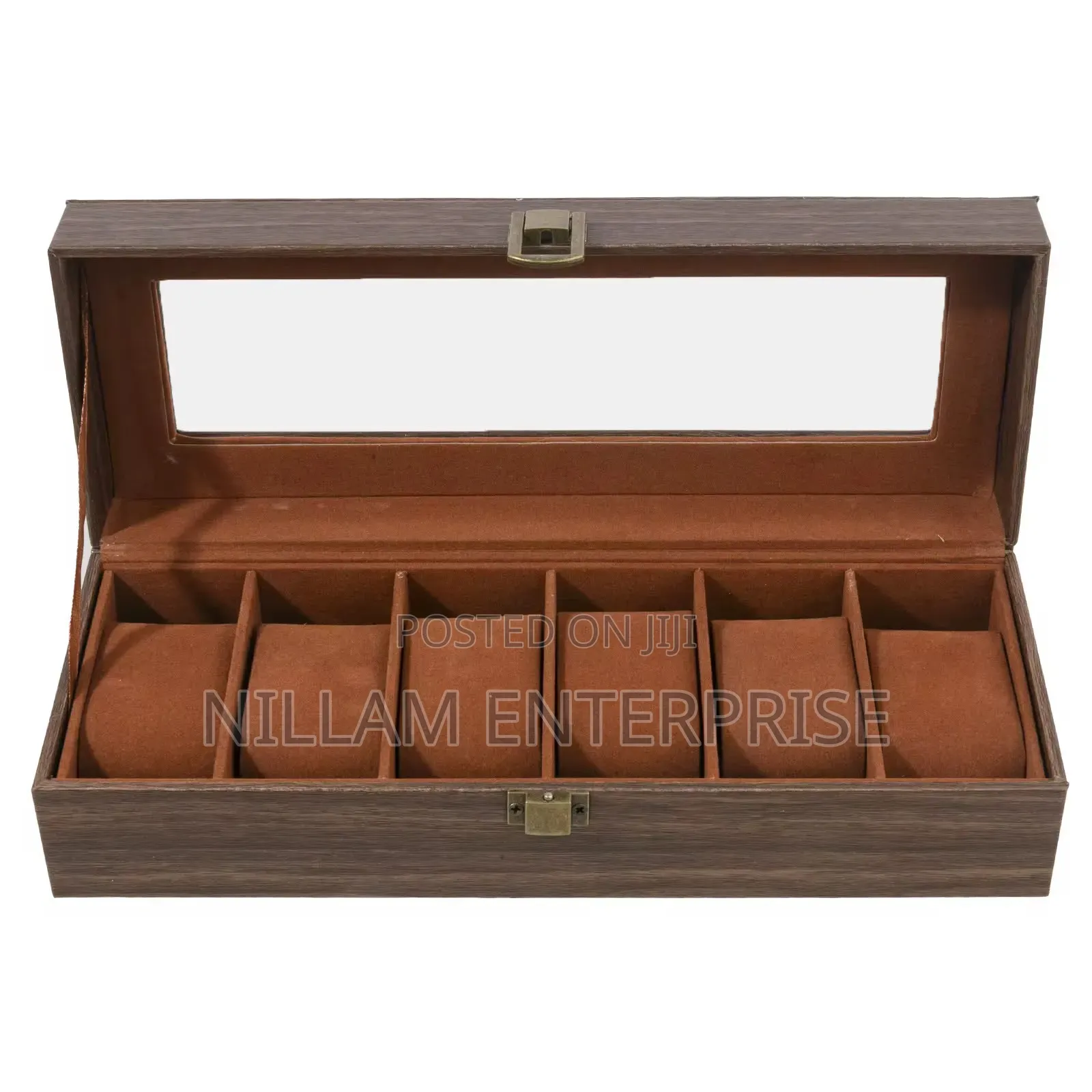 *6 Slots Wooden Watch Organizer/ Storage Box*