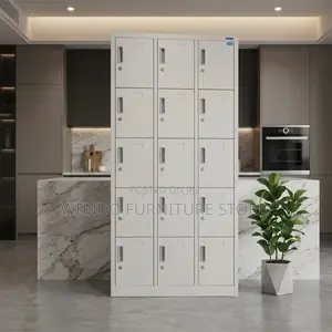 Office Cabinet; 15 Lockers Executive Filing Lock Cabinet
