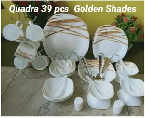 39pcs Quadra Golden Shades Dinner Set