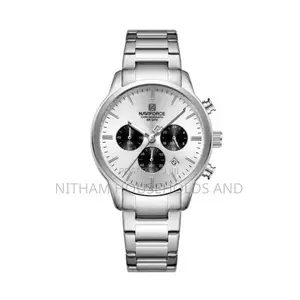 Naviforce Nf8076 Chronograph Watch Silver